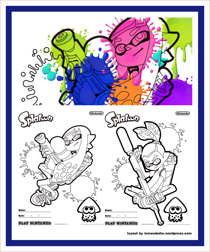 Coloriage Splatoon À Imprimer Inspiration Épinglé Par Lmi Kids Sur Splatoon