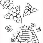 Abeille Coloriage Nice Bees And Flowers Insects Coloring Pages For Kids To