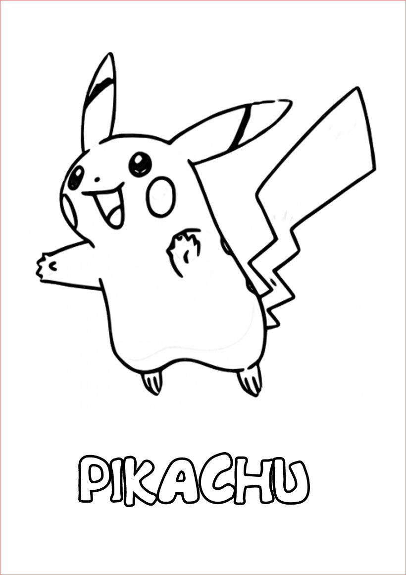 Coloriage Pokemon À Imprimer Frais Coloriage Pikachu A Imprimer