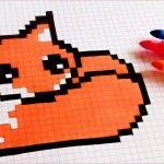 Pixel Coloriage Unique Handmade Pixel Art How To Draw Kawaii Fox Pixelart