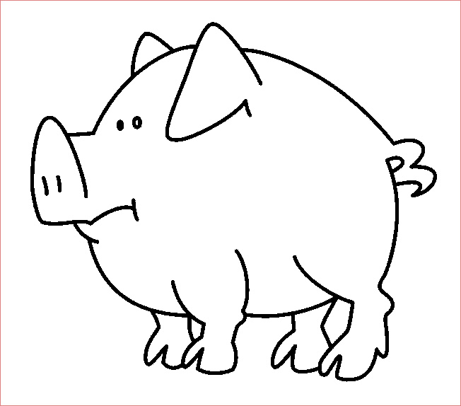Coloriage Cochon Inspiration Coloriage De Cochon Rigolo