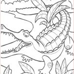 Coloriage Crocodile Inspiration Animaux De La Jungle