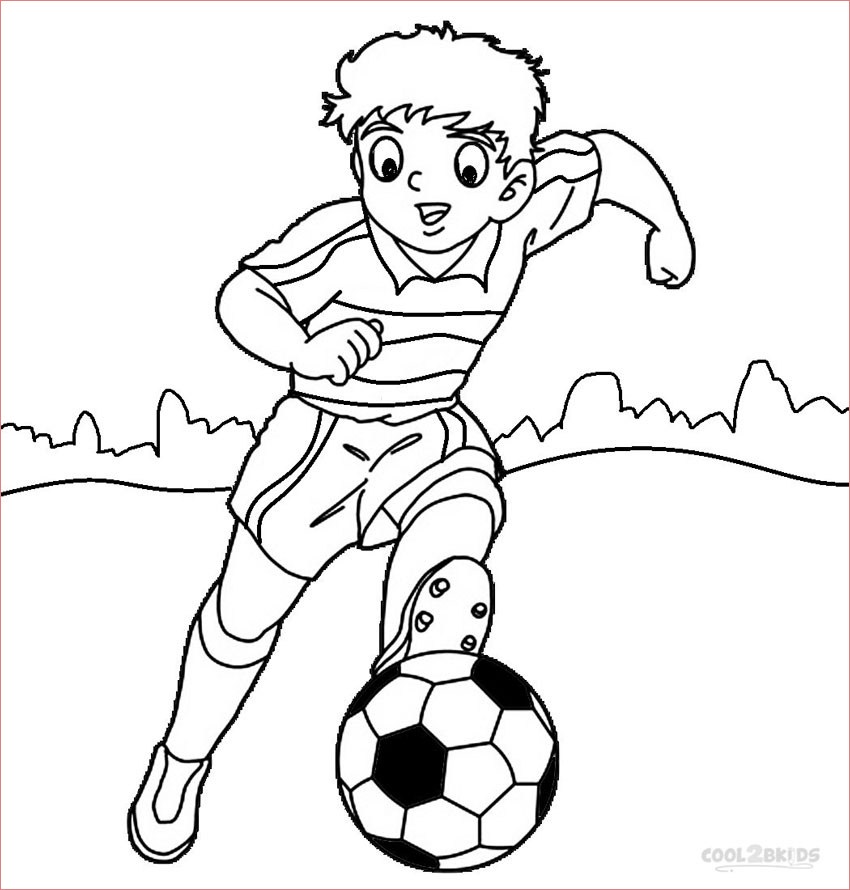 Coloriage Football Génial Printable Football Player Coloring Pages for Kids