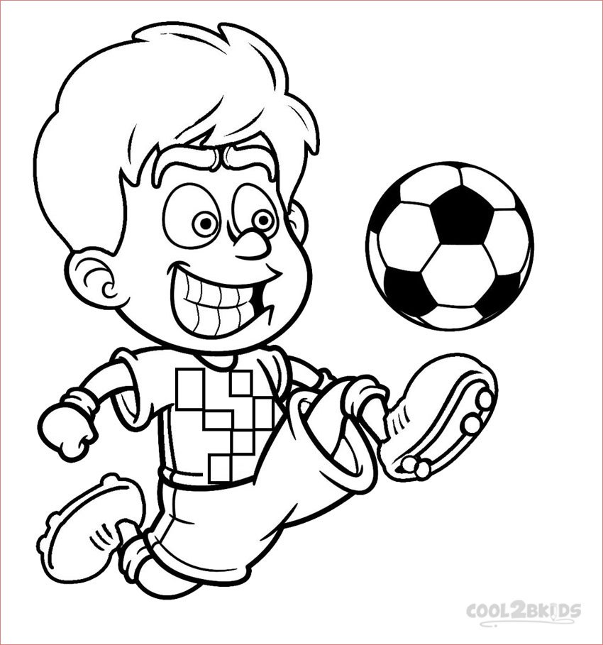 Coloriage Football Luxe Printable Football Player Coloring Pages for Kids
