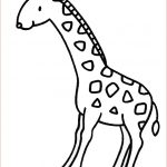 Coloriage Girafe Inspiration Dessin Simple D’une Girafe Que Les Enfants Peuvent Colorier