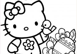Coloriage Pâques Élégant Hello Kitty Coloring Pages