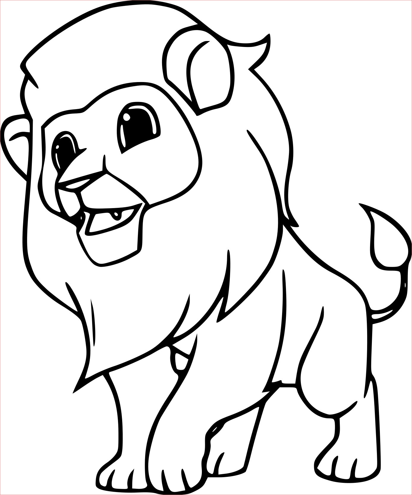 Coloriage Animaux Sauvages Inspiration Coloriage Animal Sauvage Lion à Imprimer Sur Coloriages Fo