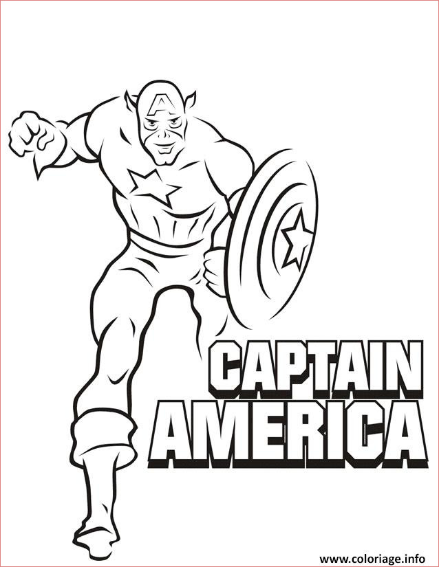 Coloriage Captain America Élégant Coloriage Colorier Captain America 33 Dessin