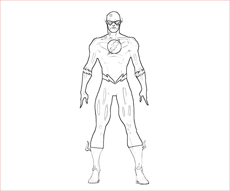 Coloriage Flash Élégant Flash 20 Superheroes – Printable Coloring Pages
