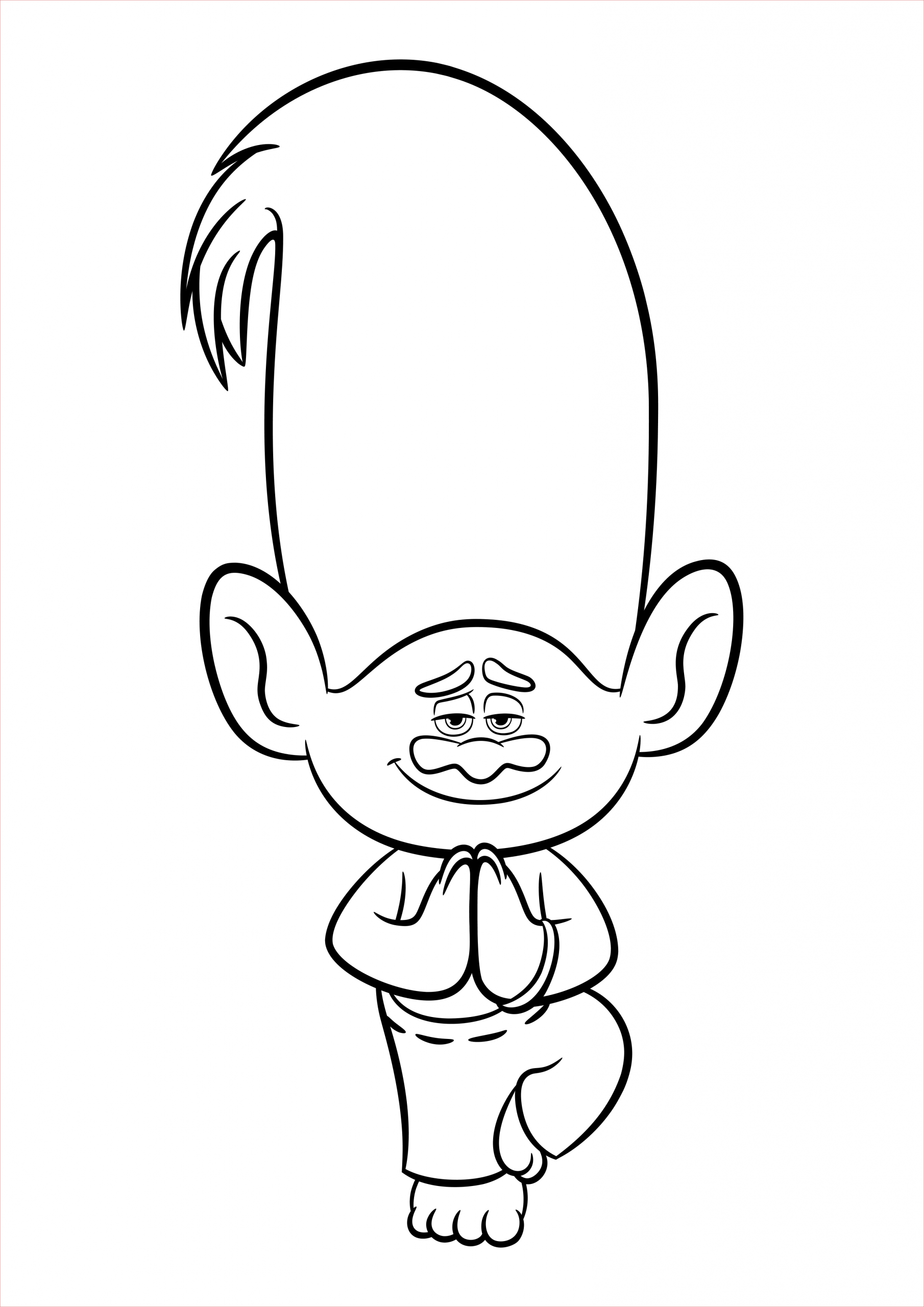 Coloriage Troll Nice Trolls Coloring Pages To And Print For Free