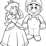 Coloriage À Imprimer Mario Nouveau Coloriage Mario Et Peach à Imprimer