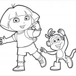 Dora Coloriage Génial Coloriage Dora à Imprimer Dora Avec Babouche Dora En