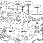 Coloriage Dinausore Élégant Coloriage Dinosaure Ankylosaure