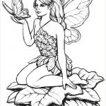 Fée Coloriage Nice Fairy And Butterfly Myths & Legends Adult Coloring Pages