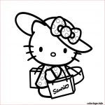 Coloriage À Imprimer Hello Kitty Génial Coloriage Hello Kitty En Vacance Dessin