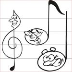 Coloriage Note De Musique Nouveau Cartoon Music Notes Coloring Page Free Printable