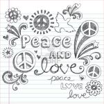 Coloriage Peace And Love Élégant Peace And Love