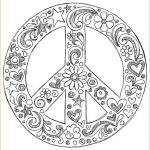 Coloriage Peace And Love Inspiration Simple And Attractive Free Printable Peace Sign Coloring
