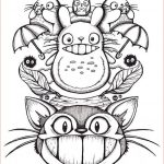 Coloriage Totoro Inspiration Totoro 11×14 Giclee Print Original Ink Drawing By
