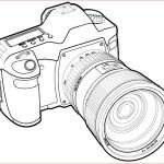 Coloriage Appareil Photo Luxe Camera 7 Objects – Printable Coloring Pages