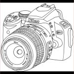 Coloriage Appareil Photo Luxe Nikon Camera Drawing