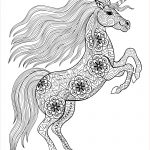 Coloriage Licorne Facile Nice Licorne On Its Two Back Legs Licornes Coloriages