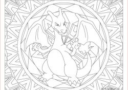 Coloriage Mandala Pokemon Luxe Adult Pokemon Coloring Page Charizard