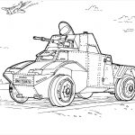 Coloriage Tank Nouveau Military Armored Car Coloring Page