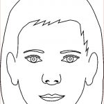 Coloriage Visage Génial Human Face Outline Coloring Pages