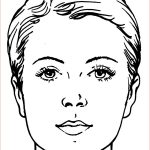 Coloriage Visage Inspiration Printable Makeup Face Coloring Sketch Coloring Page