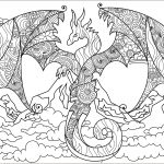 Coloriage Dragon À Imprimer Meilleur De Dragon Of The Mountains Dragons Adult Coloring Pages