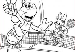 Coloriage Tennis Frais Coloring Page Tennis Tennis Minnie and Daisy 14