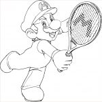 Coloriage Tennis Nice Coloriage Mario Tennis à Imprimer