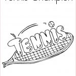 Coloriage Tennis Nouveau Tennis Coloring Pages For Childrens Printable For Free