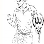 Coloriage Tennis Unique Coloring Page Tennis Roger Federer 11