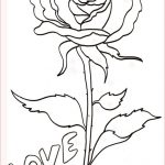 Rose Coloriage Meilleur De Coloriage Rose Et Coeur 113 Dessin