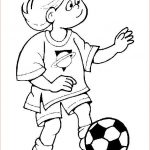 Coloriage De Foot À Imprimer Frais Coloriage Footballeur Foot Enfant Dessin