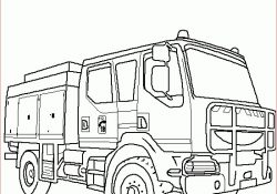 Camion Pompier Coloriage Frais Camion De Pompier Coloriages De Véhicules à Imprimer