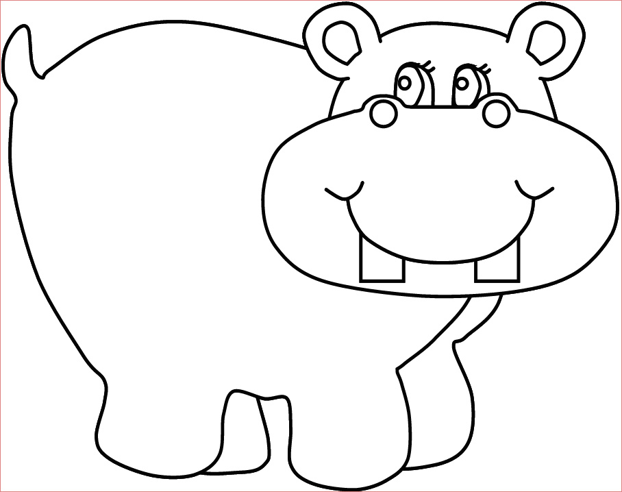 Hippopotame Coloriage Inspiration Christmas Coloring Pages Hippo Coloring Pages