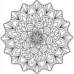 Mandala Coloriage Facile Nice Mandala Fleur Avec Feuilles Mandalas Coloriages
