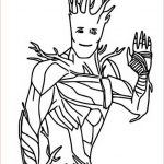 Coloriage Groot Frais Coloriage Fortnite Marvel Groot 5