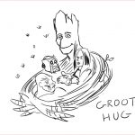 Coloriage Groot Luxe Coloriage Bebe Groot Ohbqfo