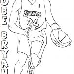 Coloriage Nba Génial Kobe Bryant Basketball Coloring Pages Sketch Coloring Page