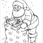 Coloriage Du Pere Noel Génial Coloriage Père Noël Sous Les Flocons De Neige