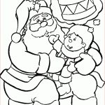 Coloriage Du Pere Noel Nouveau Coloriage Enfant Dans Les Bras Du Père Noël à Imprimer