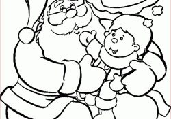 Coloriage Du Pere Noel Nouveau Coloriage Enfant Dans Les Bras Du Père Noël à Imprimer