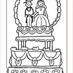 Coloriage Mariée Inspiration Coloriage Gâteau De Mariage