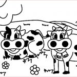 Coloriage De Vache Unique Coloriage Animaux Vache 03 10 Doigts