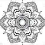 Coloriage Fleur Mandala Nouveau Flower Black Mandala Oriental Pattern Vector Illustration