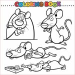 Coloriage Rat Nouveau Livre De Coloriage De Dessin Animé Rat